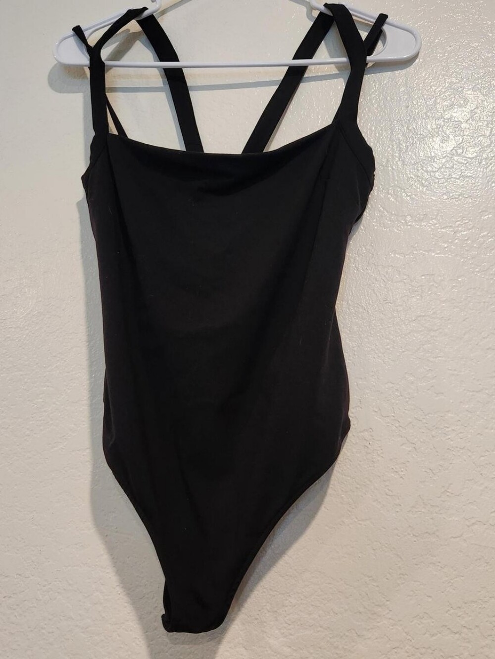 ✨ Free People Black Strappy Backless Thong Bodysuit ✨ Nwot S